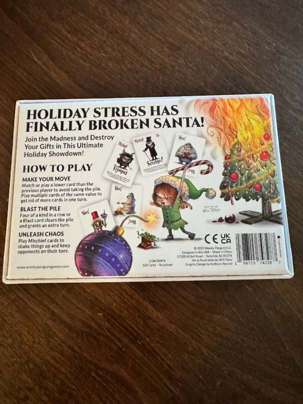 Wicked Christmas Card Game by Wonky Penguin Games